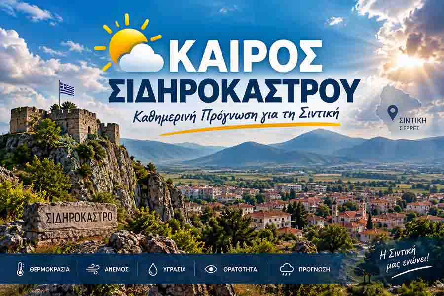 Wheather Καιρός στο Σιδηρόκαστρο
